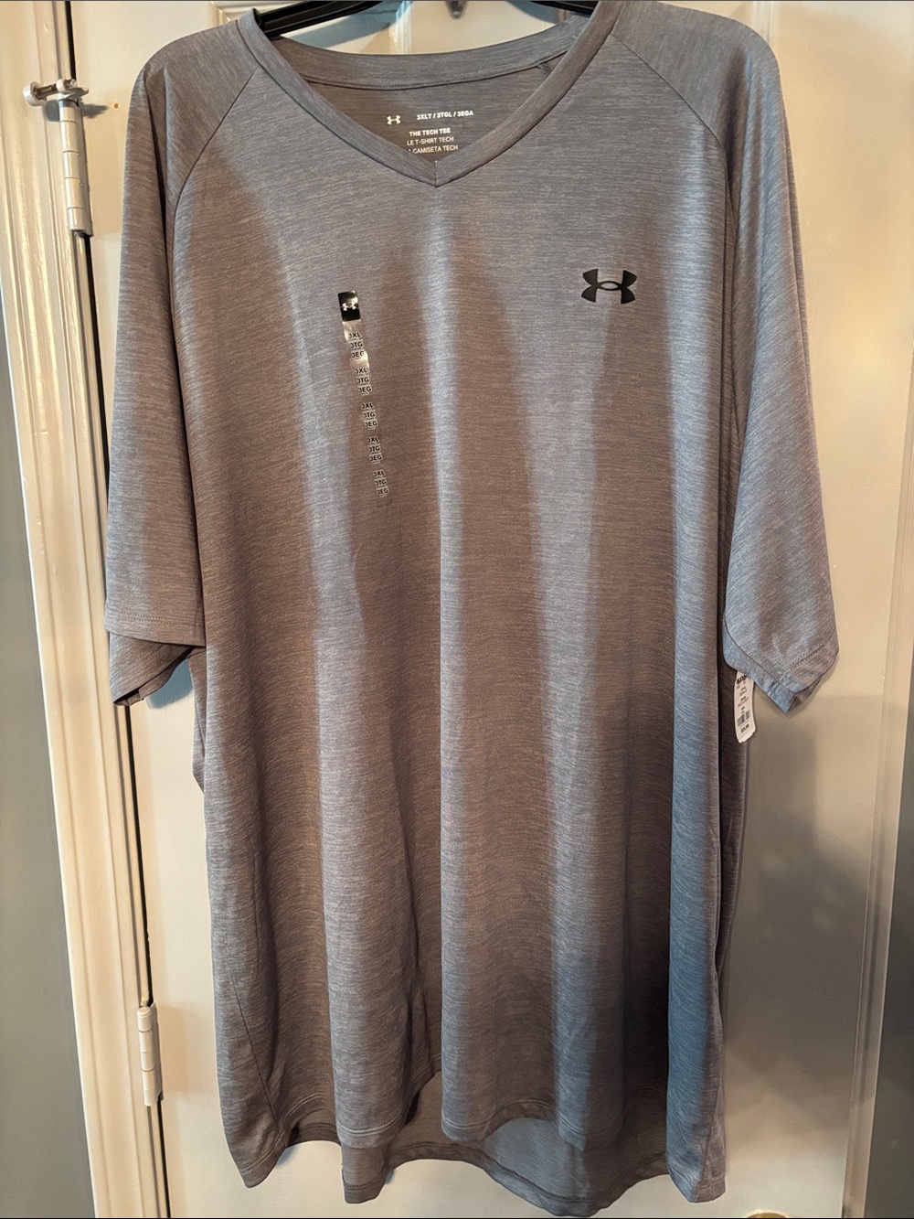 Under Armour Gray V-Neck Performance Tech Tee NWT